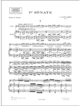 Sonate n° 1 op. 75 - SAINT-SAËNS - Partition - Violon